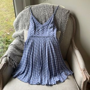 Blue Polka Dot Baby doll dress